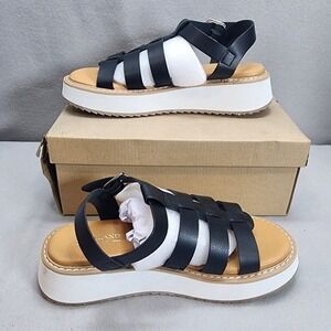 Portland Boot Company Fisher Black Gladiator Platform‎ Sandals Women's Size 8.5